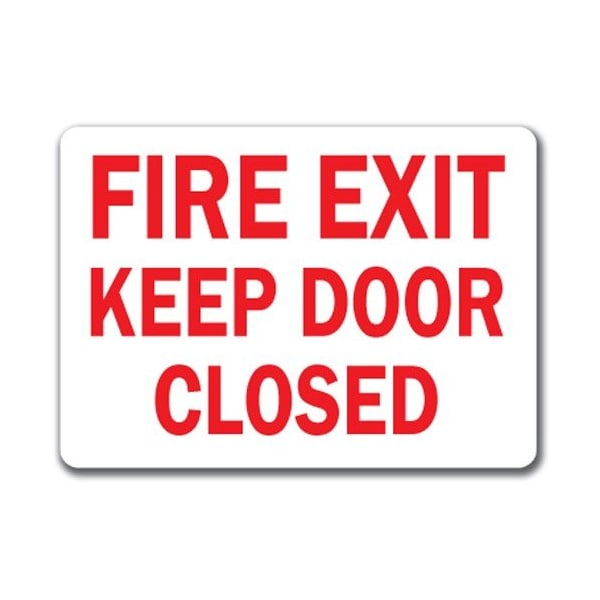 Signmission Safety Sign, 14 in Height, Plastic, 10 in Length, Fire Exit1 MISC-Fire Exit1 - main